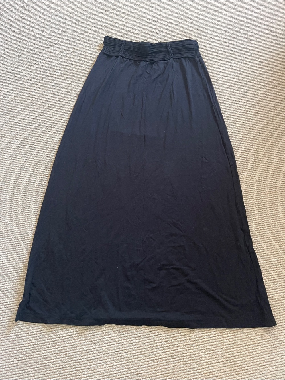 Max Studio Black Maxi Skirt with Stretch Waistband